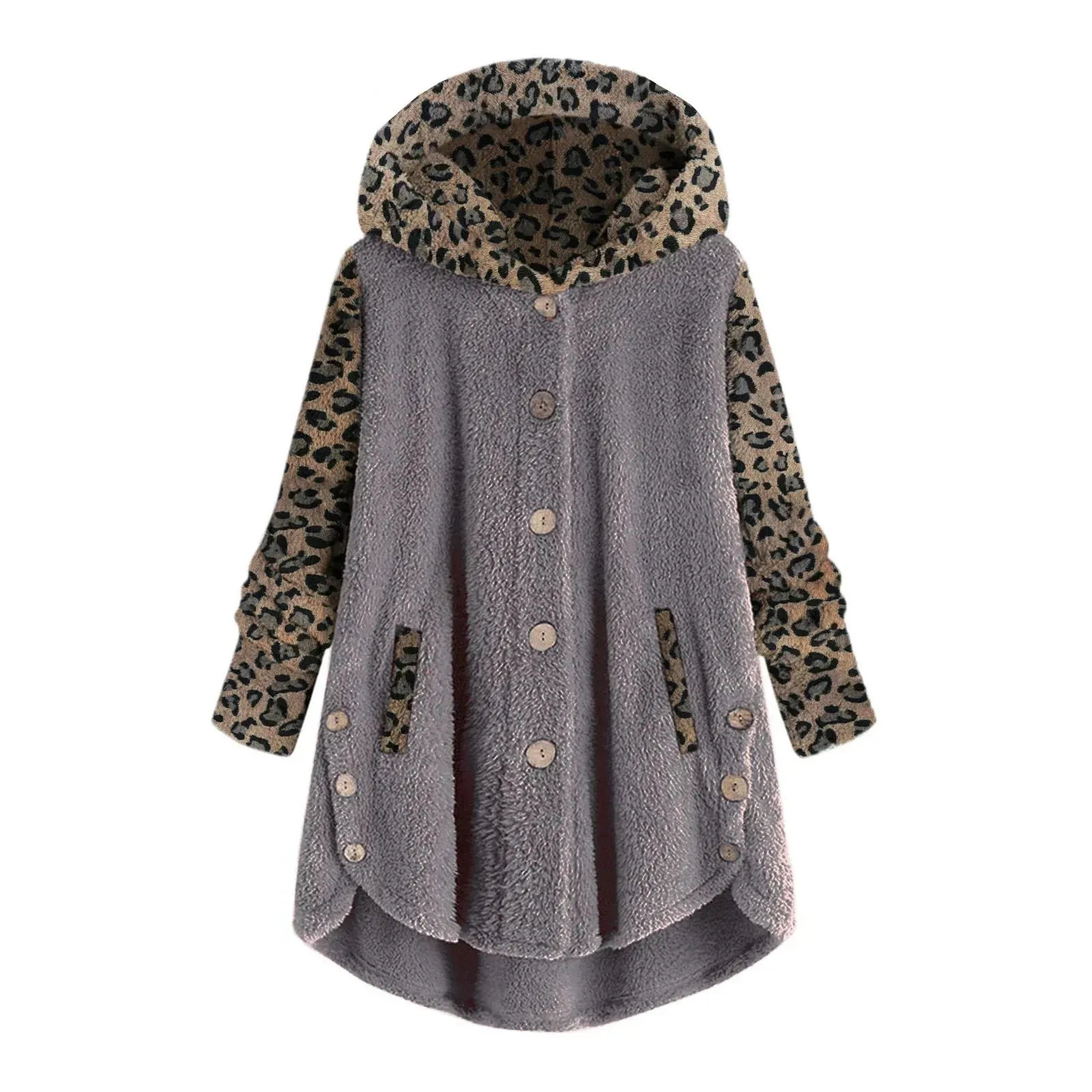 Océane - Leopard patchwork jacket
