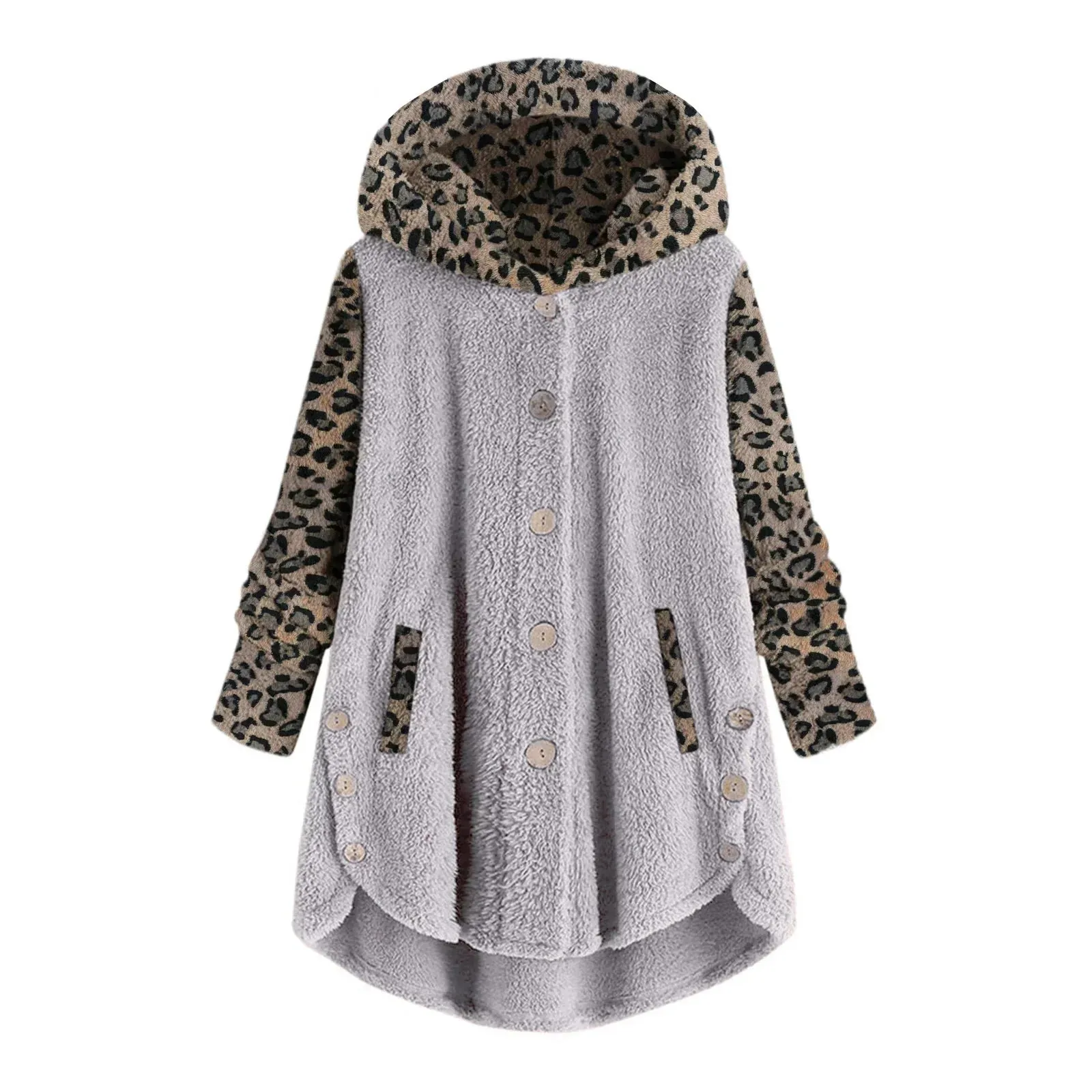 Océane - Leopard patchwork jacket