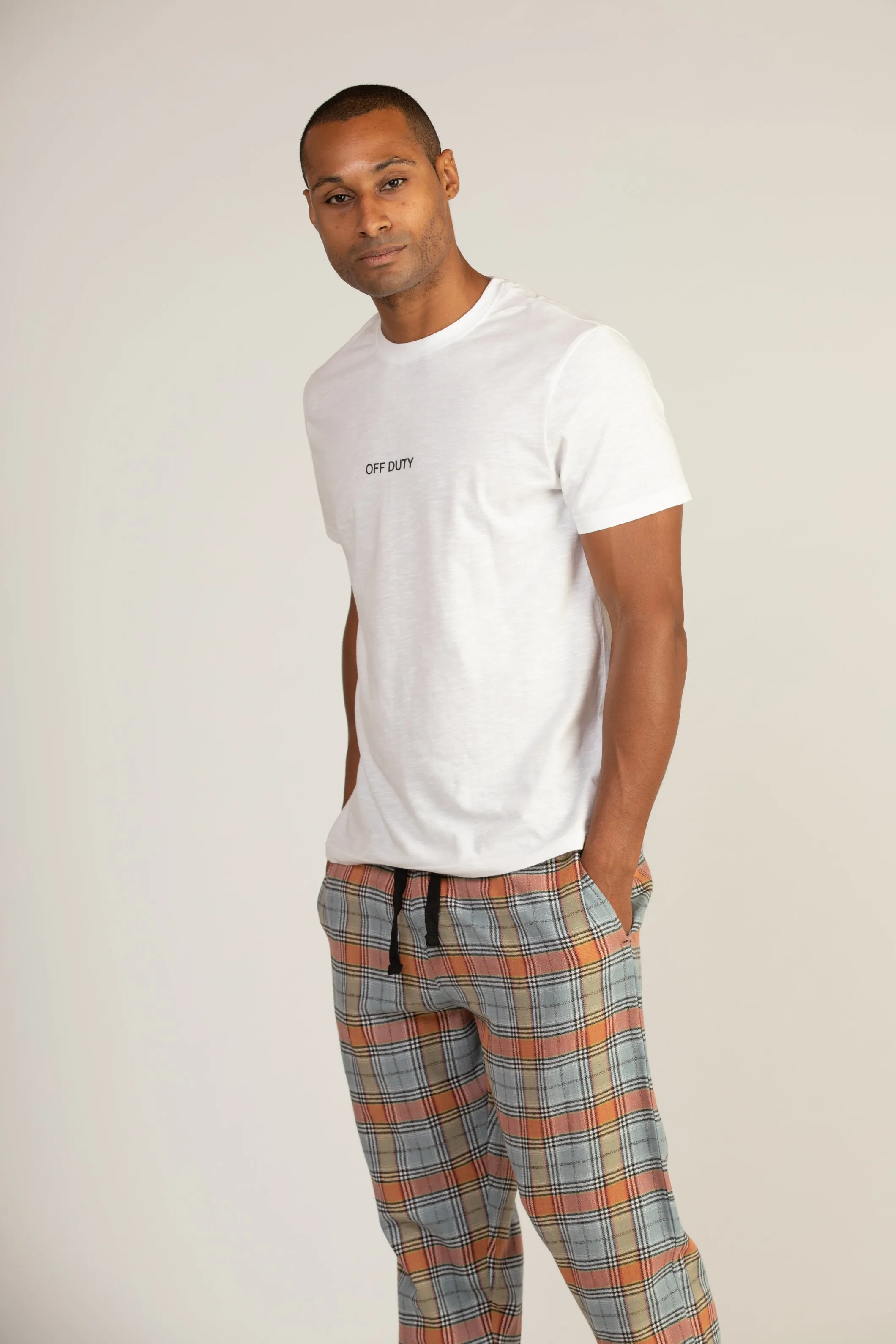 Off Duty Check Pyjama Set