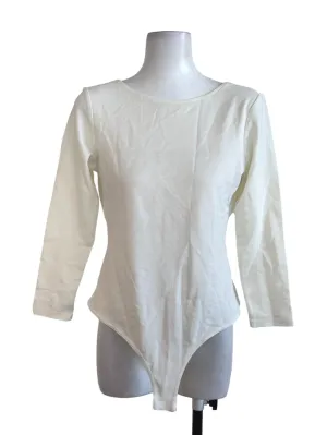 Off White Plain Backless Top LB