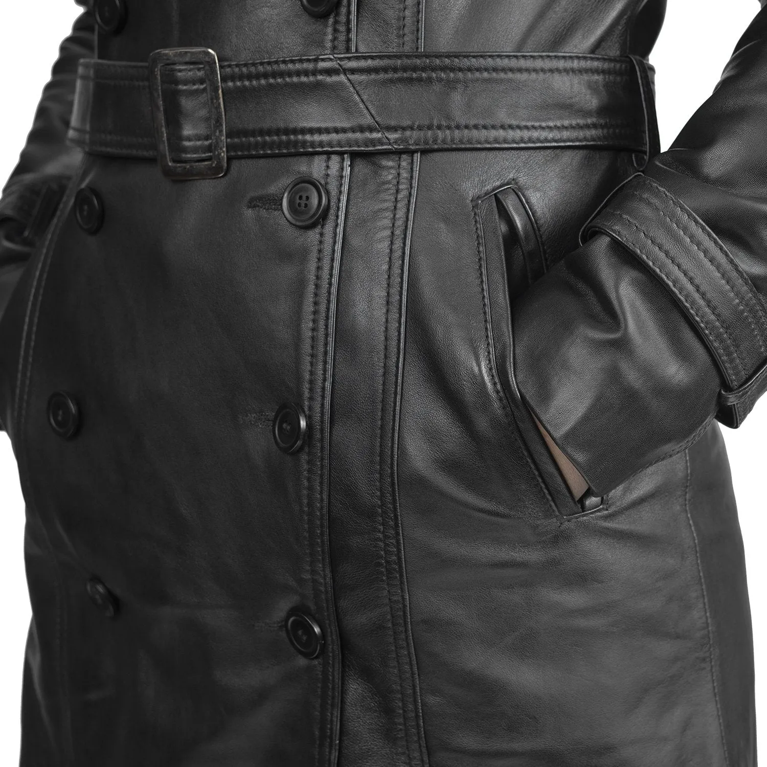 Olivia - Women's Leather Jacket Black