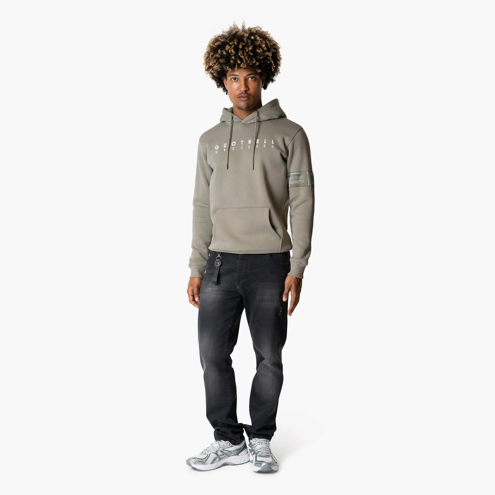 OMEGA HOODIE | FADED OLIVE/WHITE