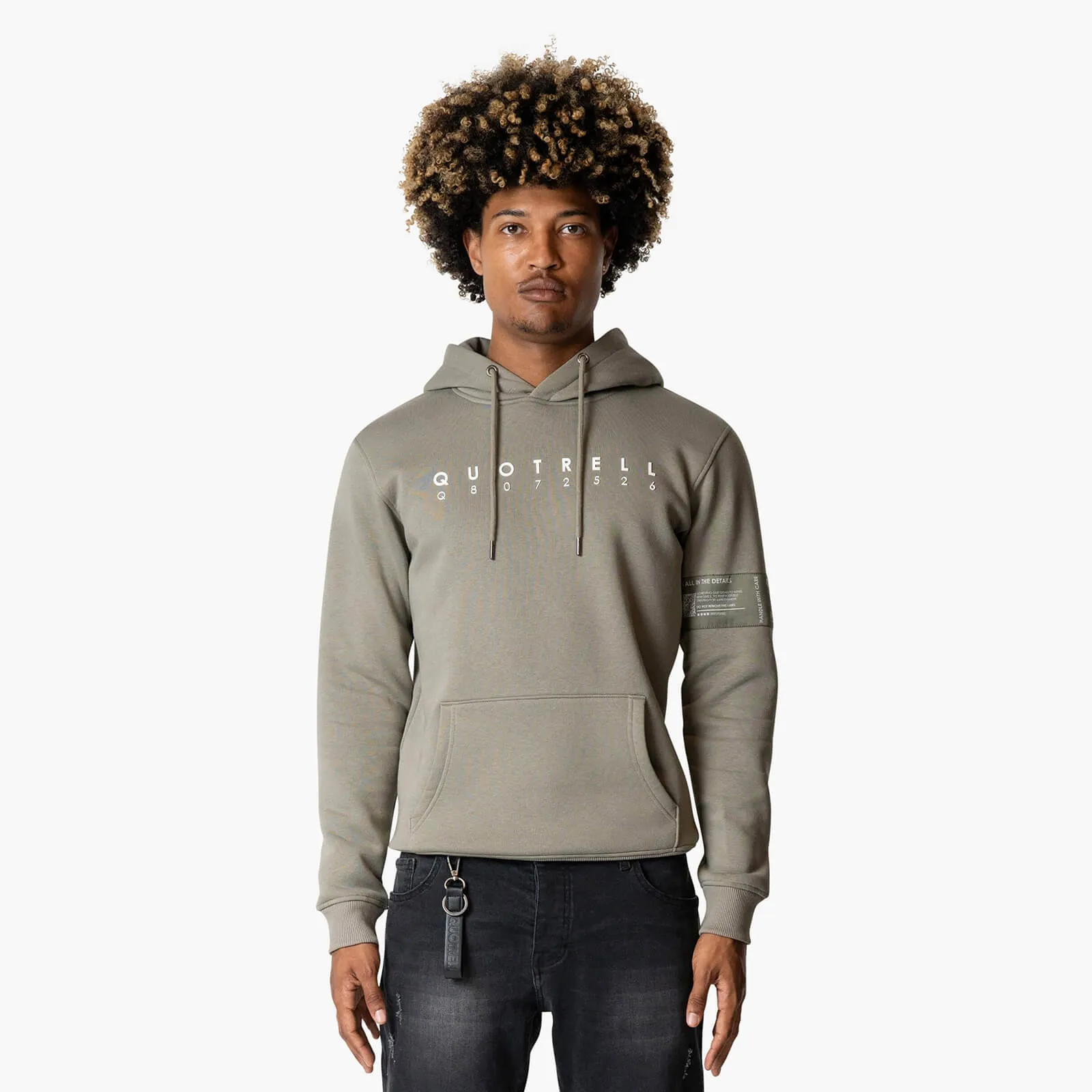 OMEGA HOODIE | FADED OLIVE/WHITE