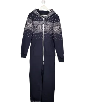 Onepiece Blue Ski Pass Original Zip Up Jumpsuit UK XL