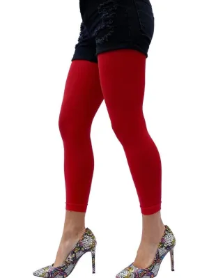Opaque Solid Footless Tights for Women