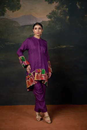 Organza Coord Purple Set