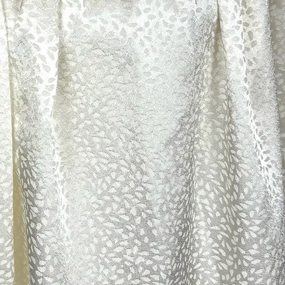 Oscar de la Renta Vintage Nightgown Ivory Lace Detail Lightweight 3/4 Sleeves XS