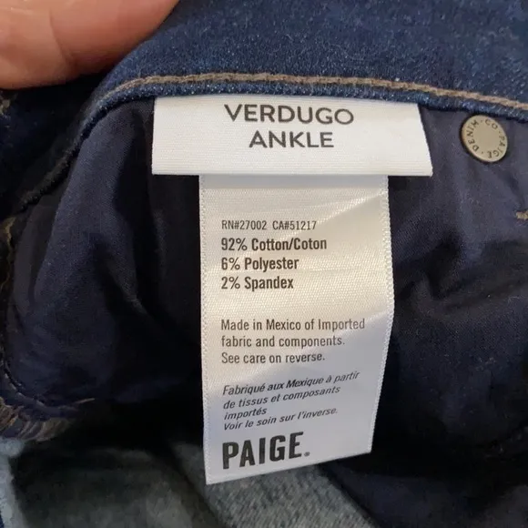 PAIGE Verdugo Ankle Skinny Jeans‎