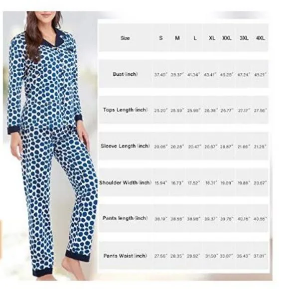 Pajamas for Women Lounge Set Cotton Sleepwear
