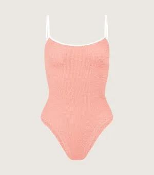 Pamela Swim Contrast - Peach/White