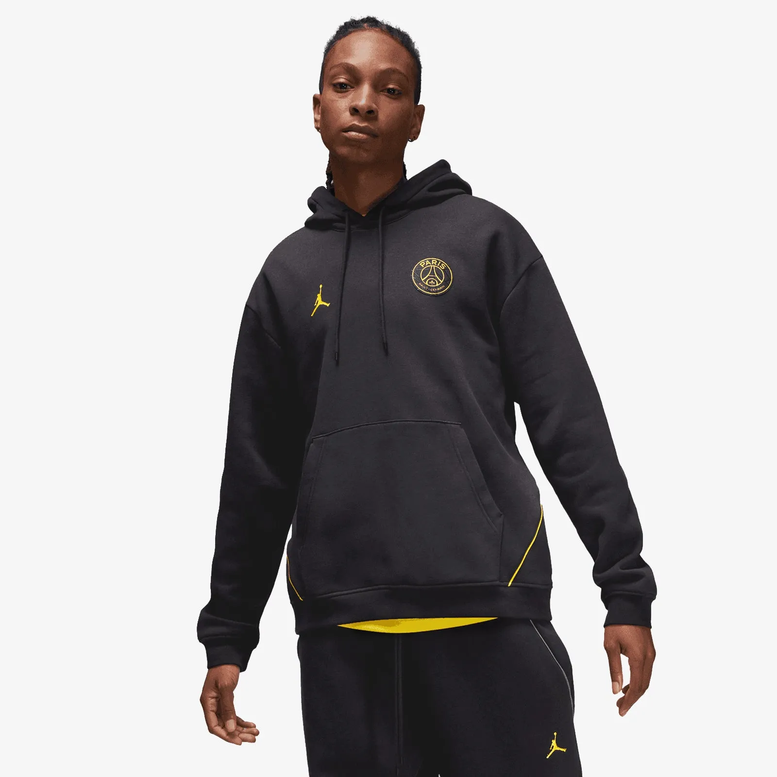 Paris Saint-Germain Fleece Hoodie - Black