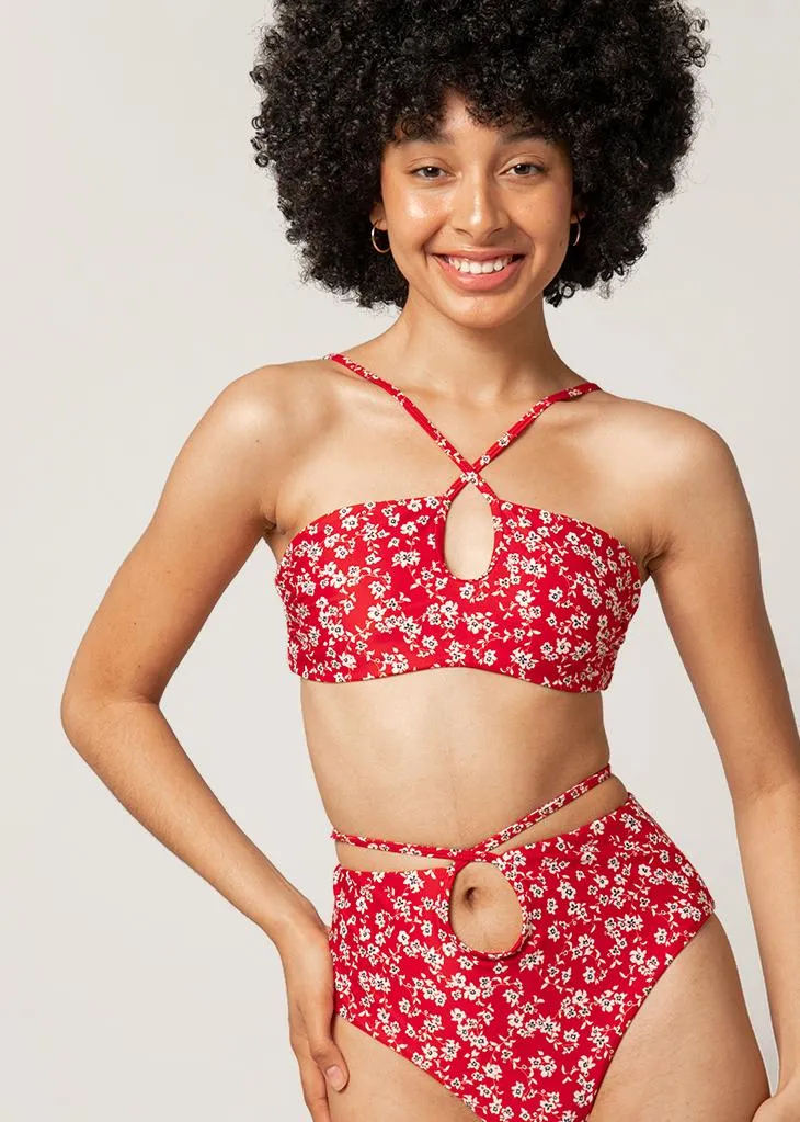Paros Bikini Top | Red