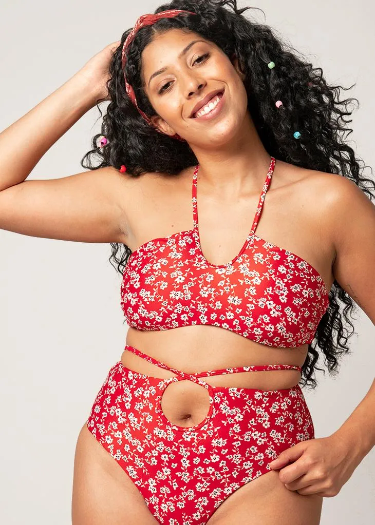 Paros Bikini Top | Red
