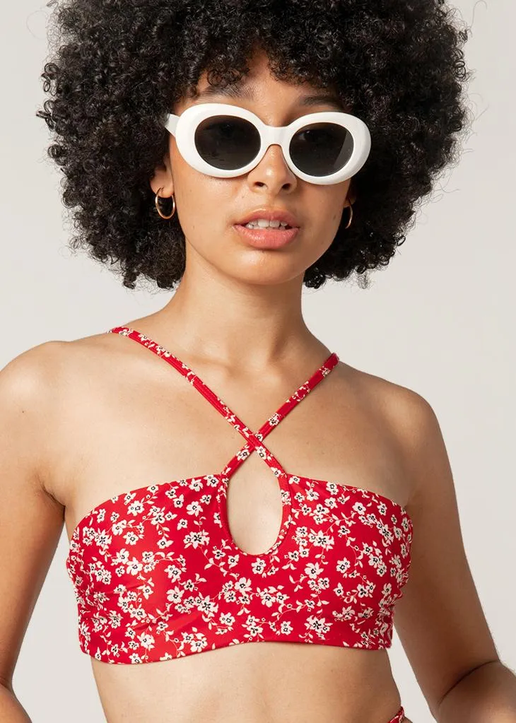 Paros Bikini Top | Red