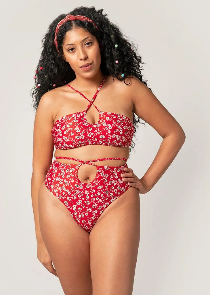 Paros Bikini Top | Red