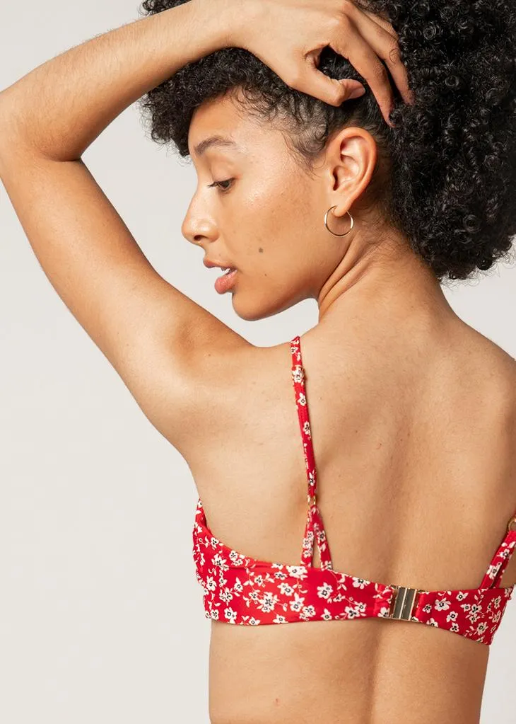 Paros Bikini Top | Red
