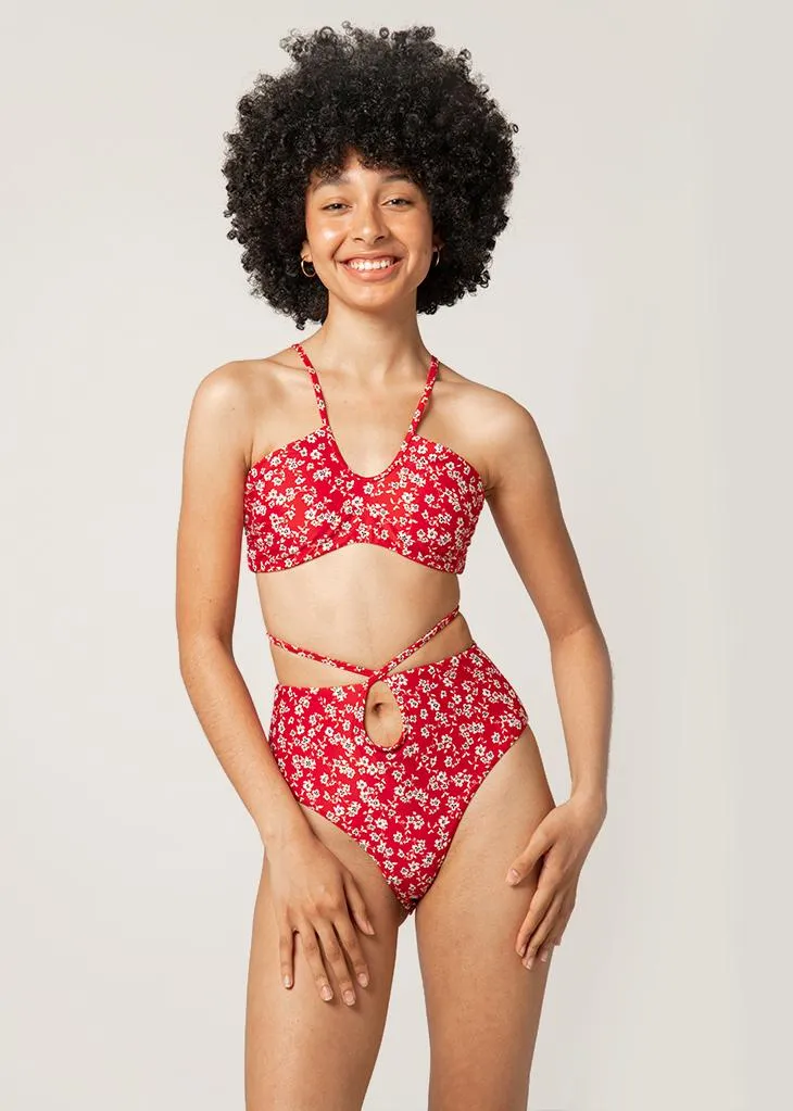 Paros Bikini Top | Red