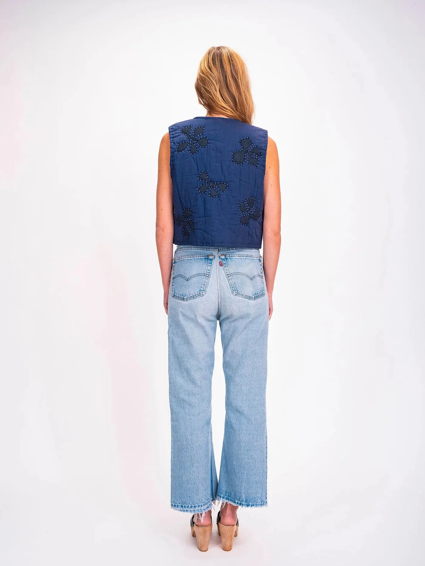 PATCHWORK BOLERO - INDIGO