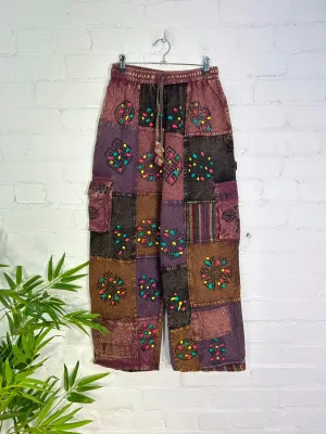 Patchwork Cargo Trousers