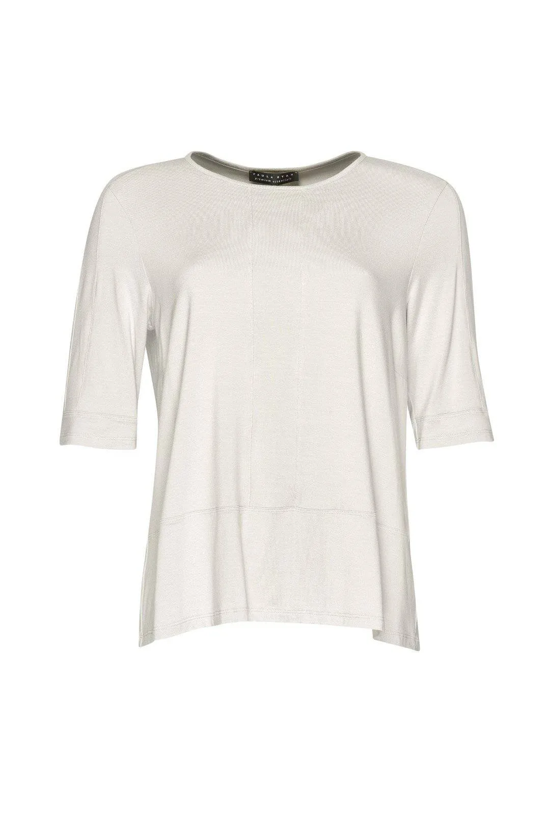 PAULA RYAN ESSENTIALS Panelled Half Sleeve Top - MicroModal
