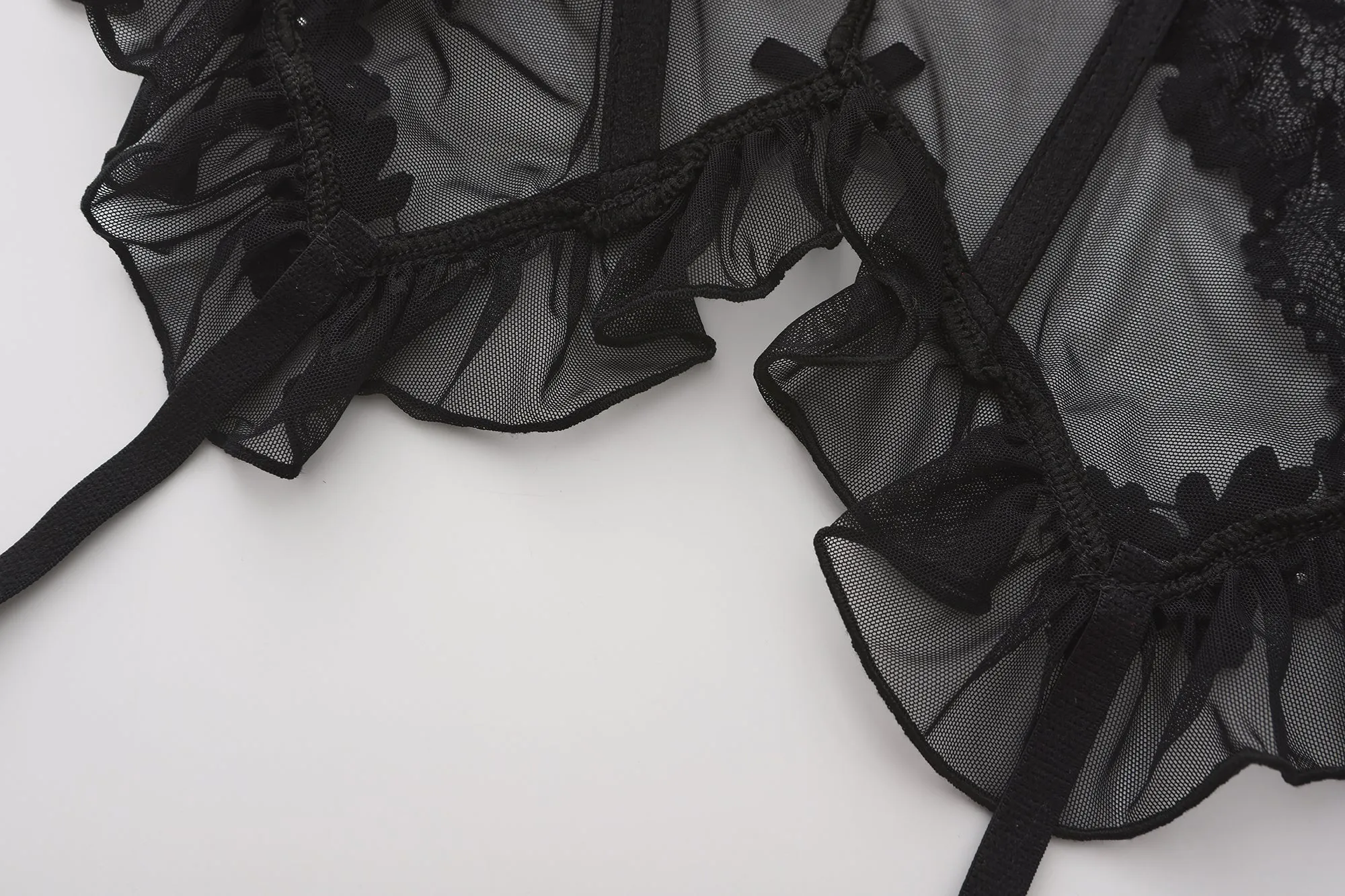 Pearl Lace Corset Lingerie Set