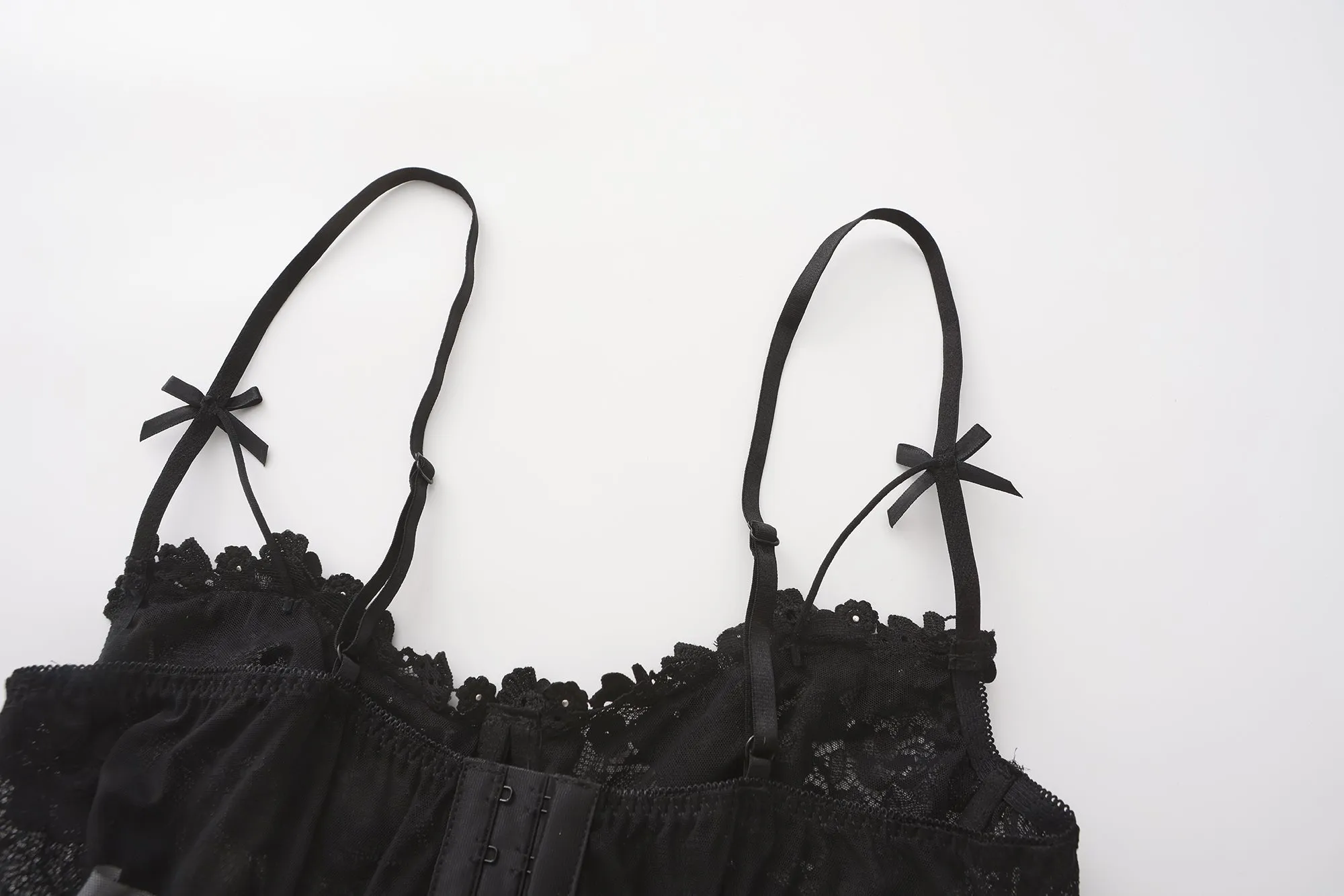 Pearl Lace Corset Lingerie Set