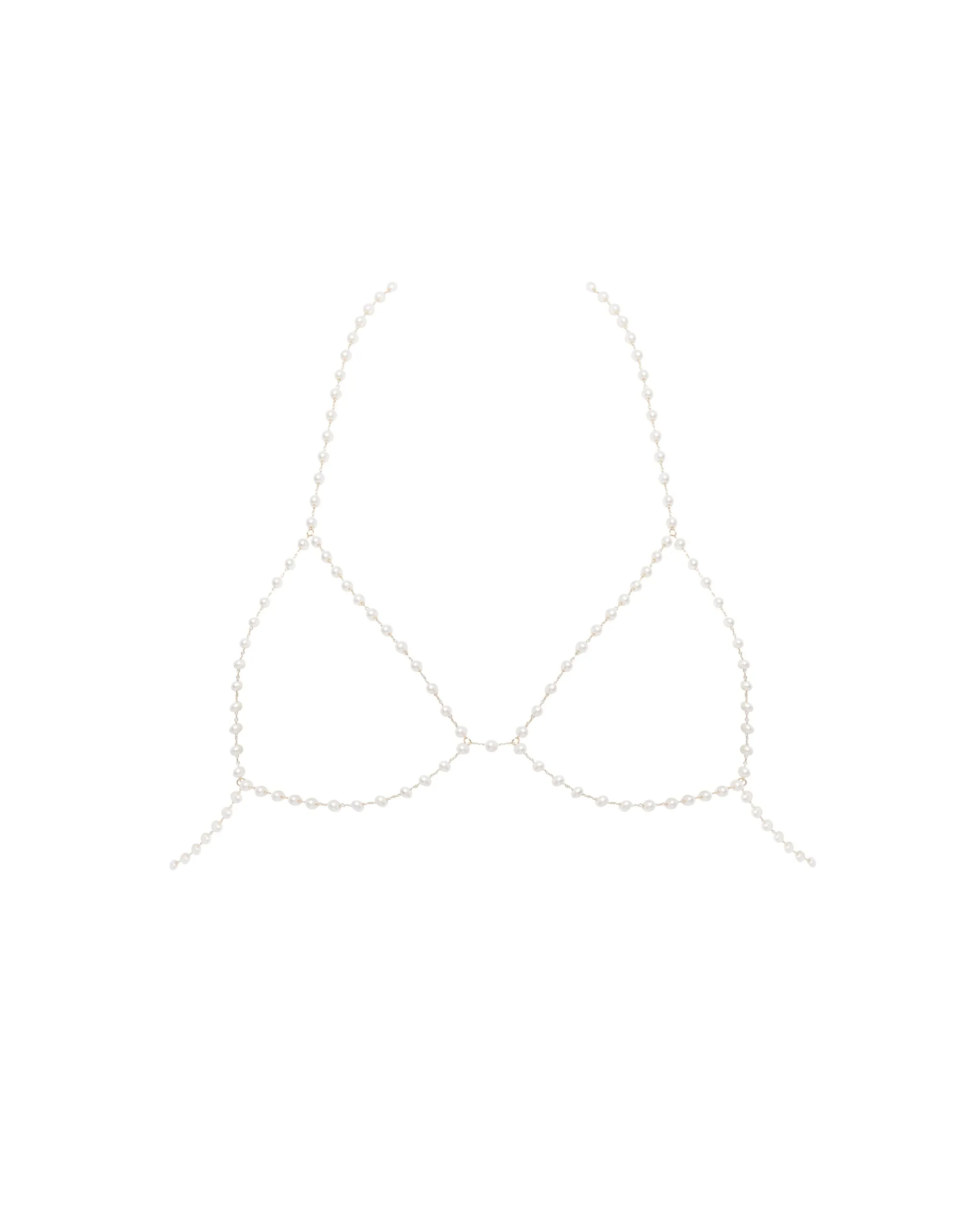 Pearl Open Bra Pearl/Gold