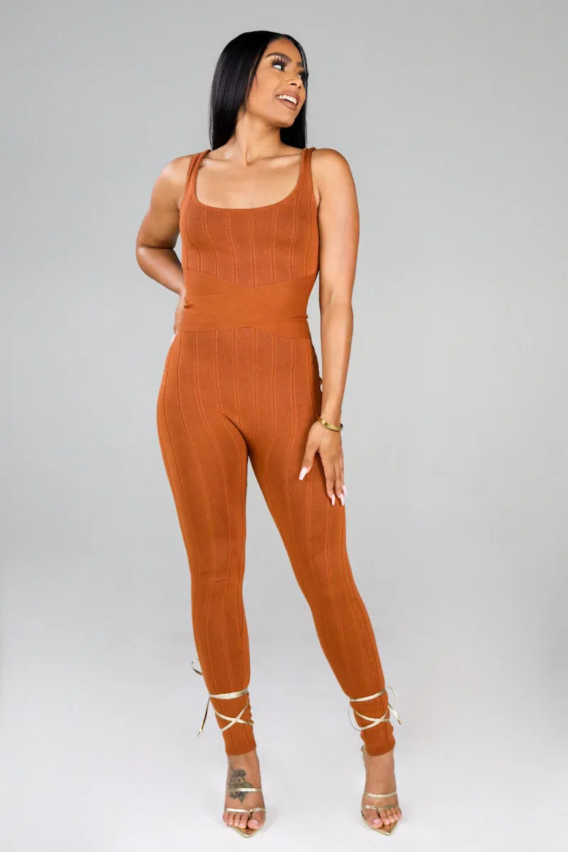 Perfection Jumpsuit (Rust)