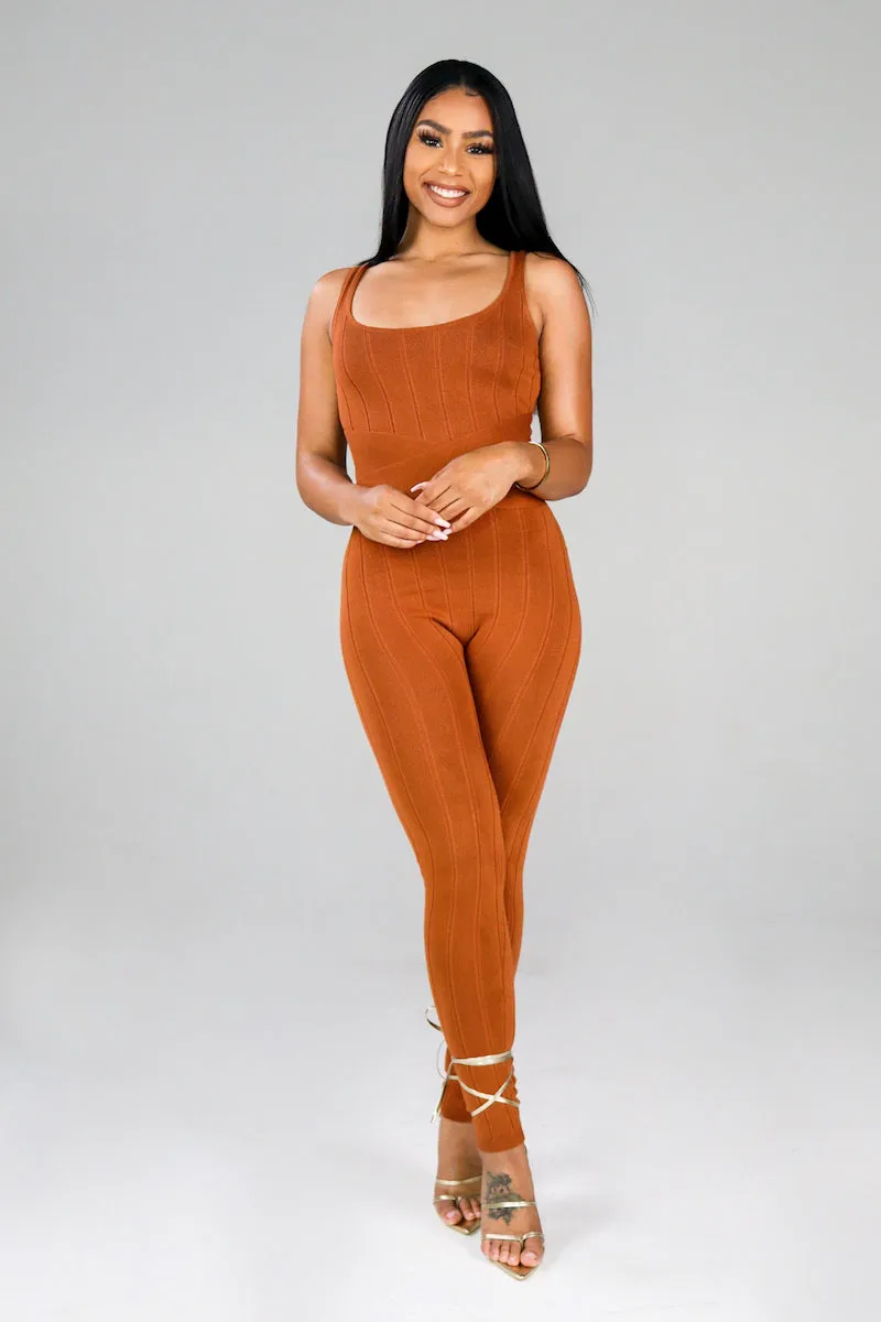 Perfection Jumpsuit (Rust)