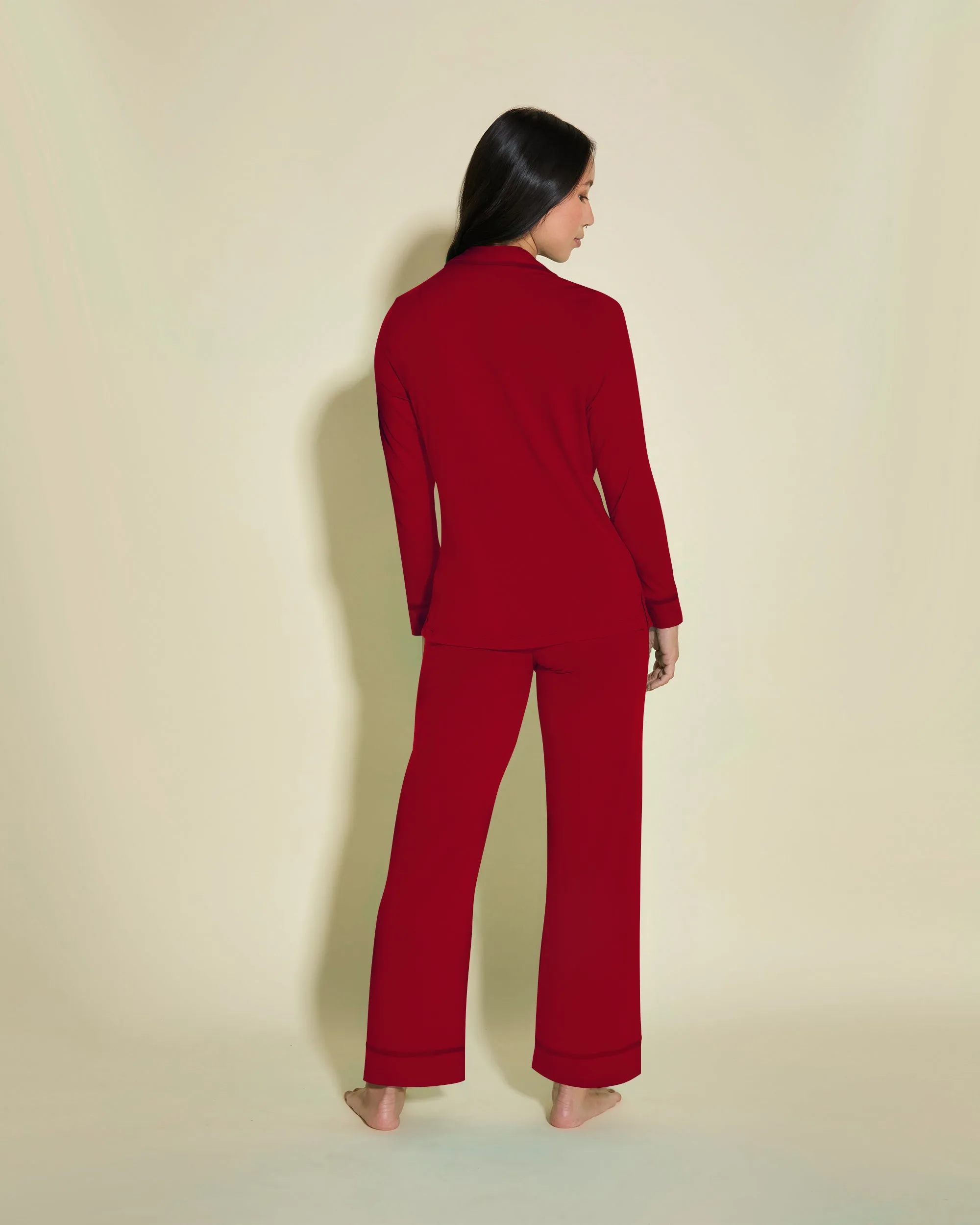 Petite Long Sleeve Top & Pant Pajama Set