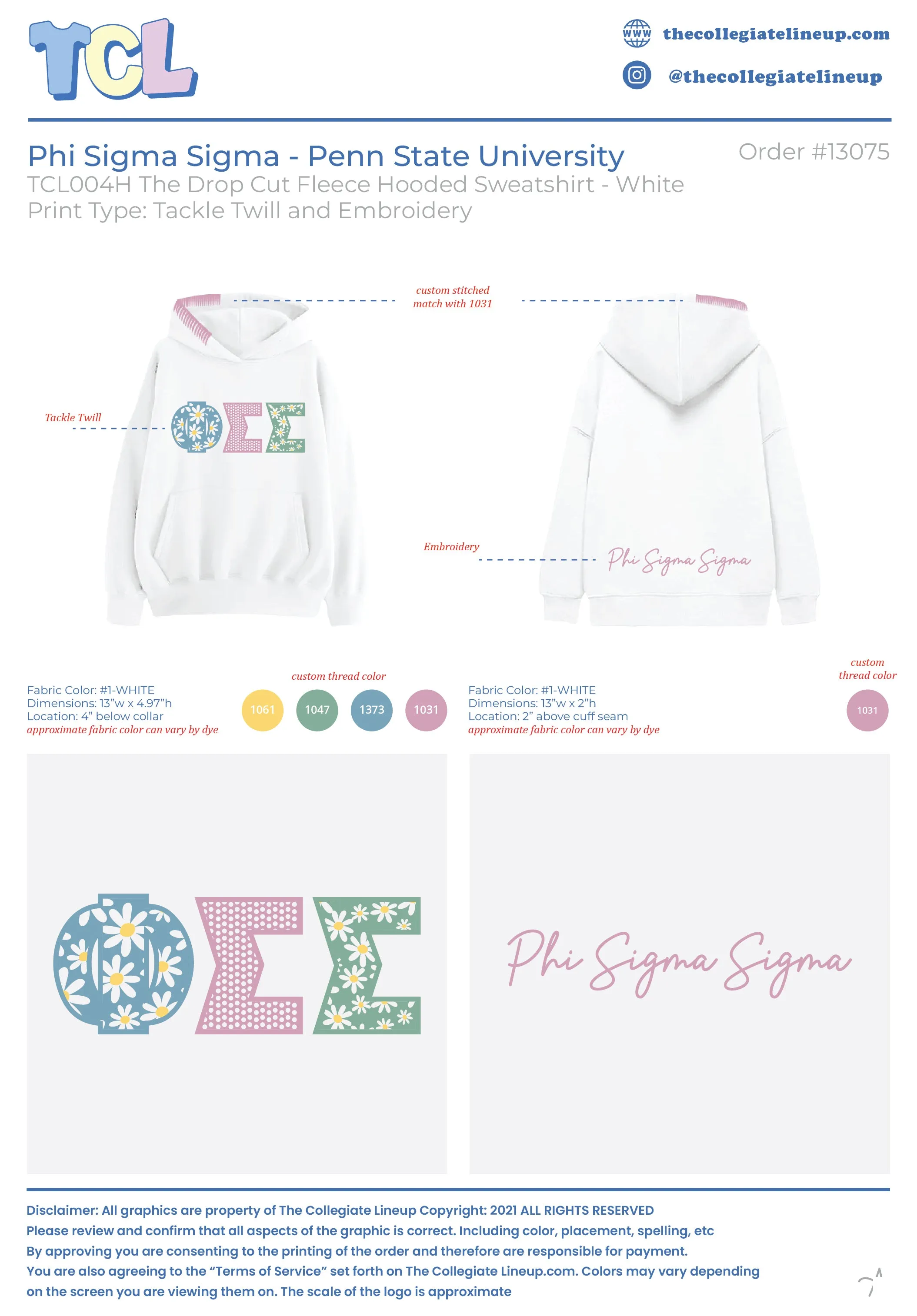 Phi Sigma Sigma Penn State University #13075