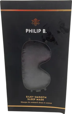 Philip B Black Silky Smooth Sleep Mask One Size