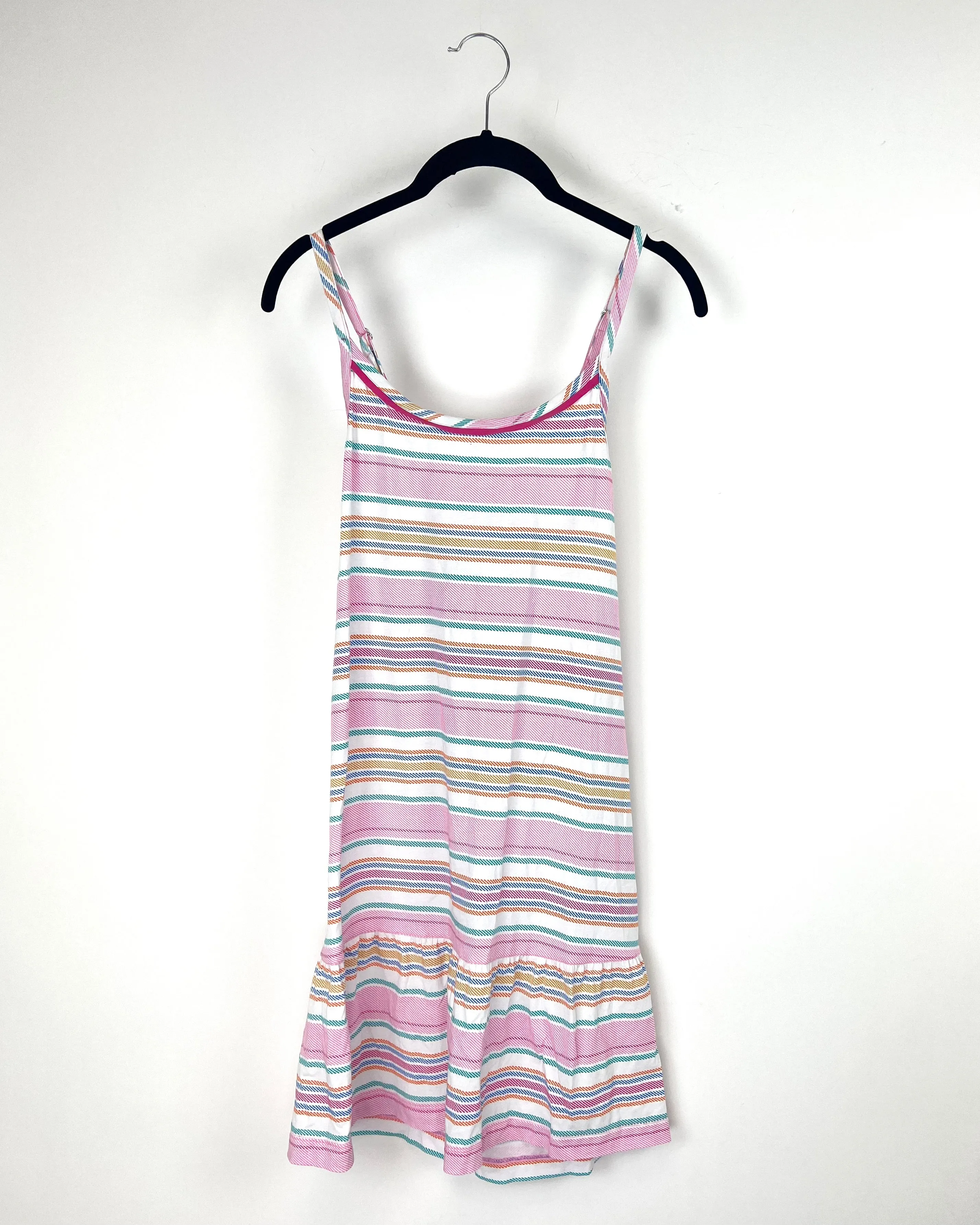 Pink Striped Lounge Dress - Small