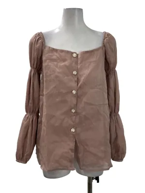 Pink Tiered Puff Sleeve Top