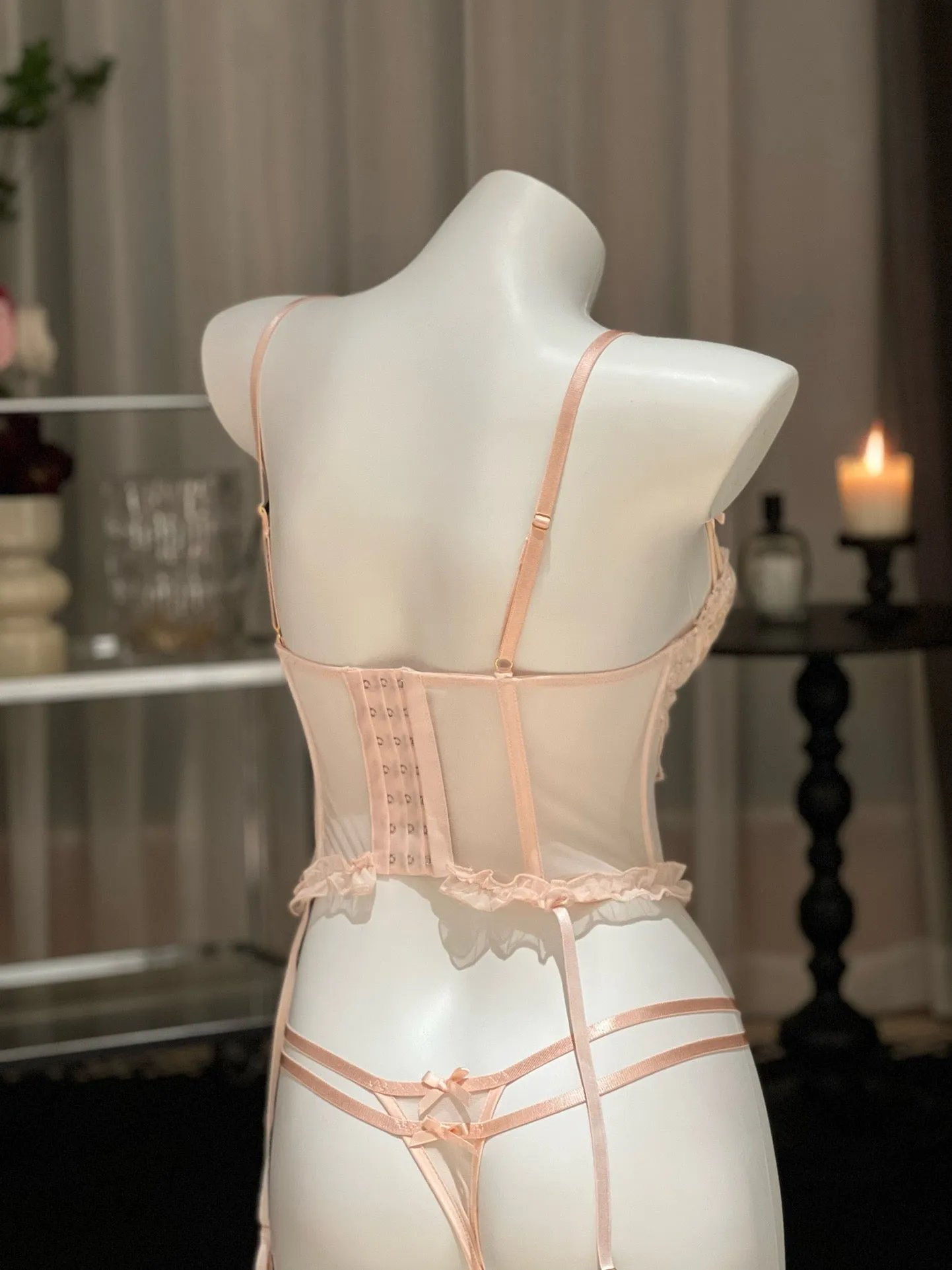 Pink Water Nightwear Lingerie Set