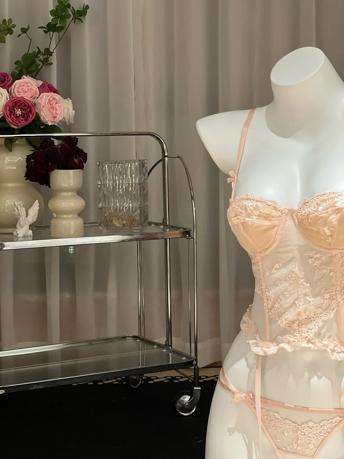Pink Water Nightwear Lingerie Set