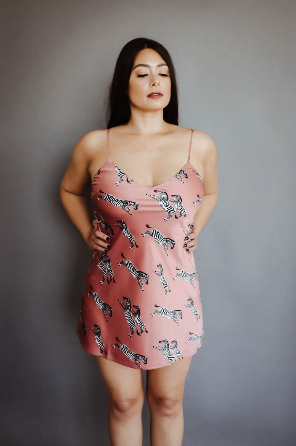 Pink Zebra Slip