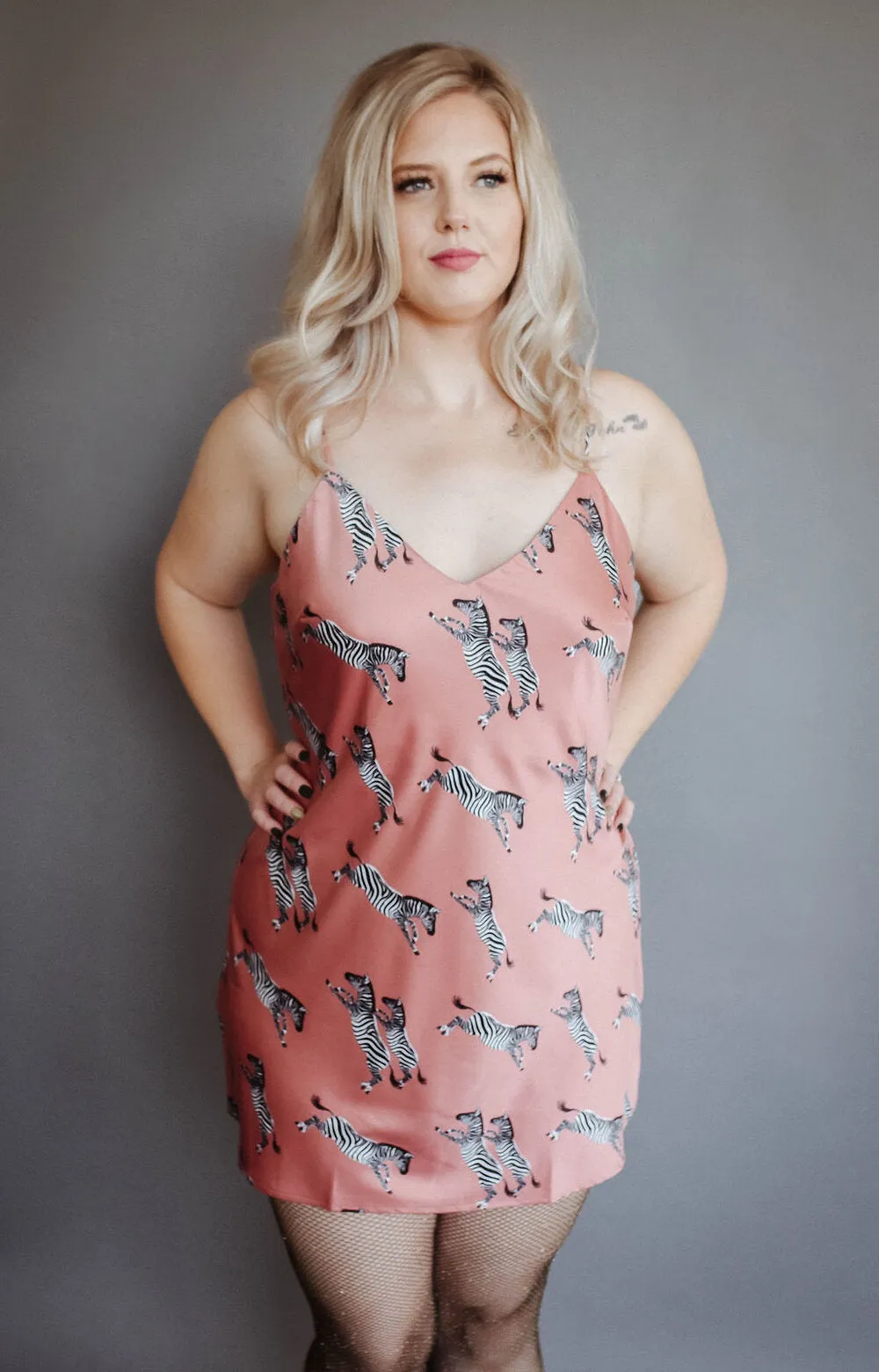 Pink Zebra Slip