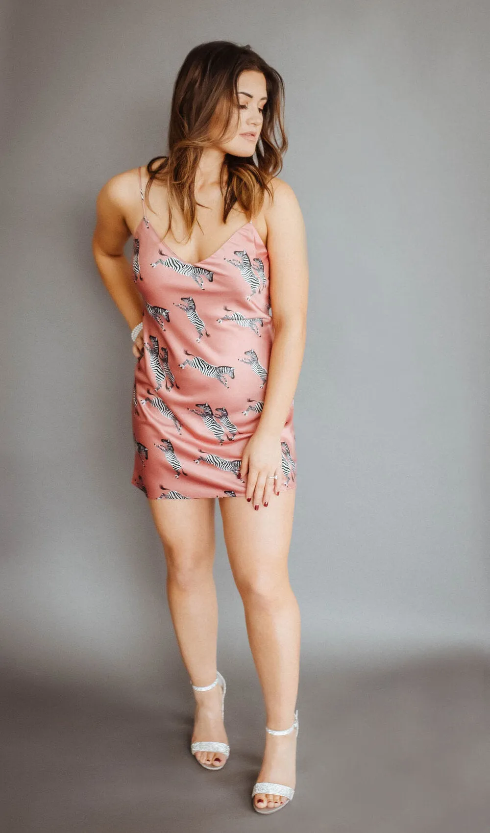 Pink Zebra Slip