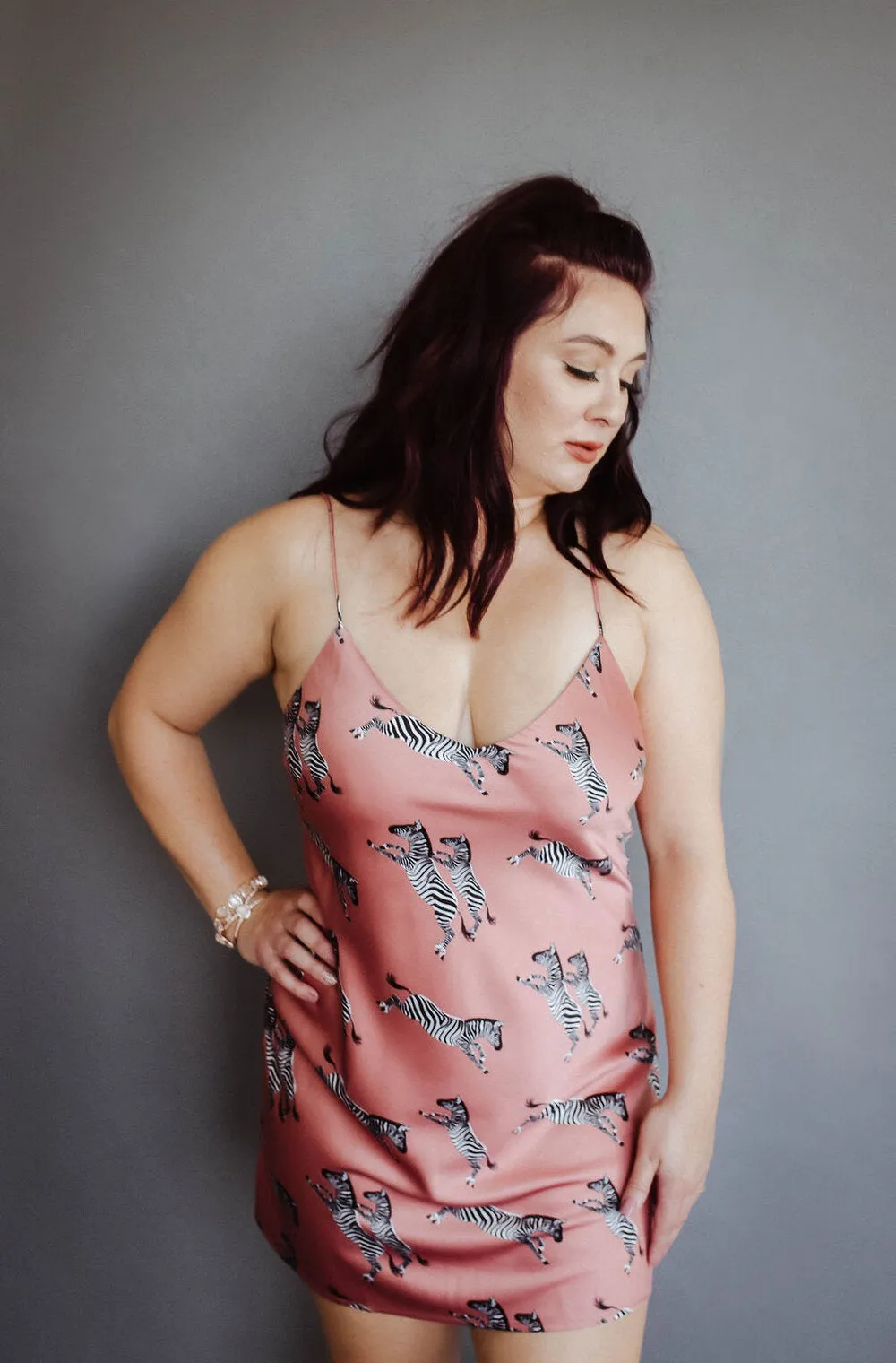 Pink Zebra Slip