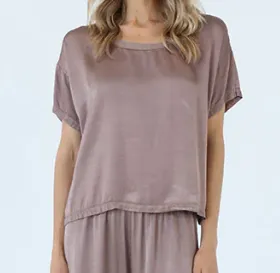PJ Harlow Daydream Kit Satin Tee - Copper