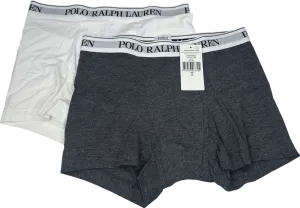 Polo Ralph Lauren Grey Stretch Cotton Boxer Brief UK S