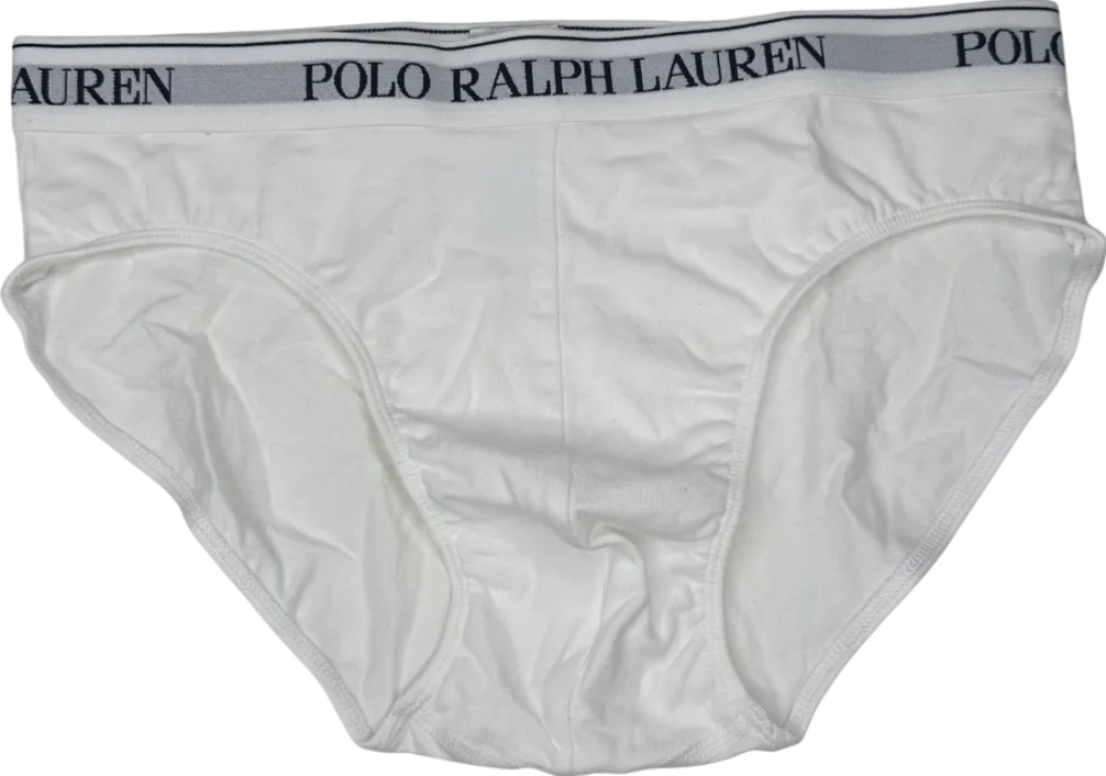 Polo Ralph Lauren White Low-rise Brief UK XL