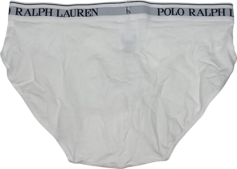 Polo Ralph Lauren White Low-rise Brief UK XL