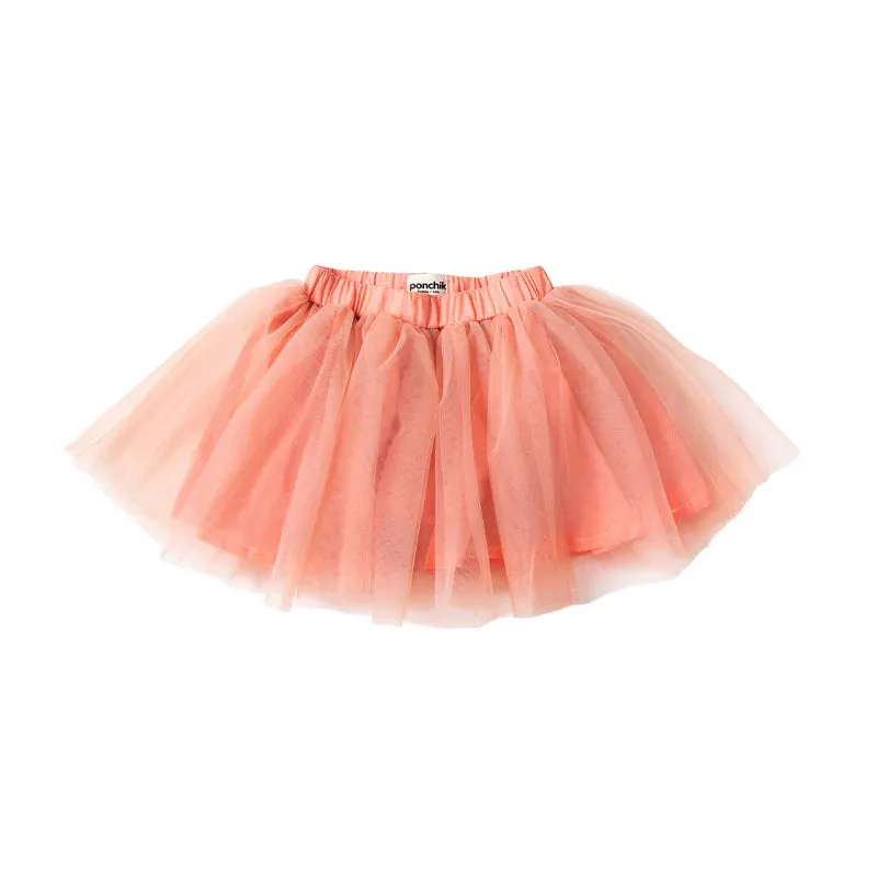 PONCHIK SOFT TULLE TUTU SKIRT DUSTY PINK