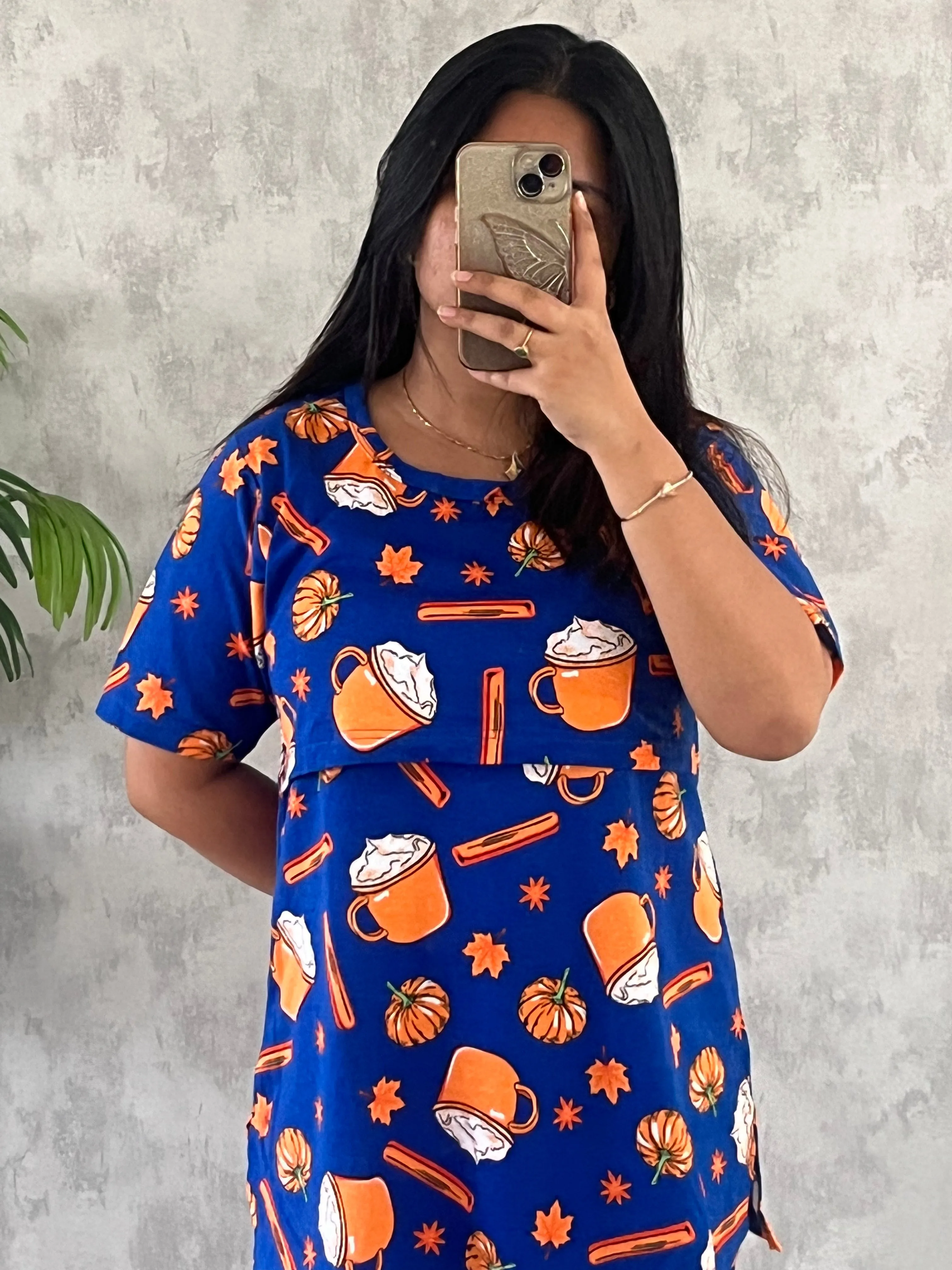 Poorna  SoftCotton Maternity Top Pant Set