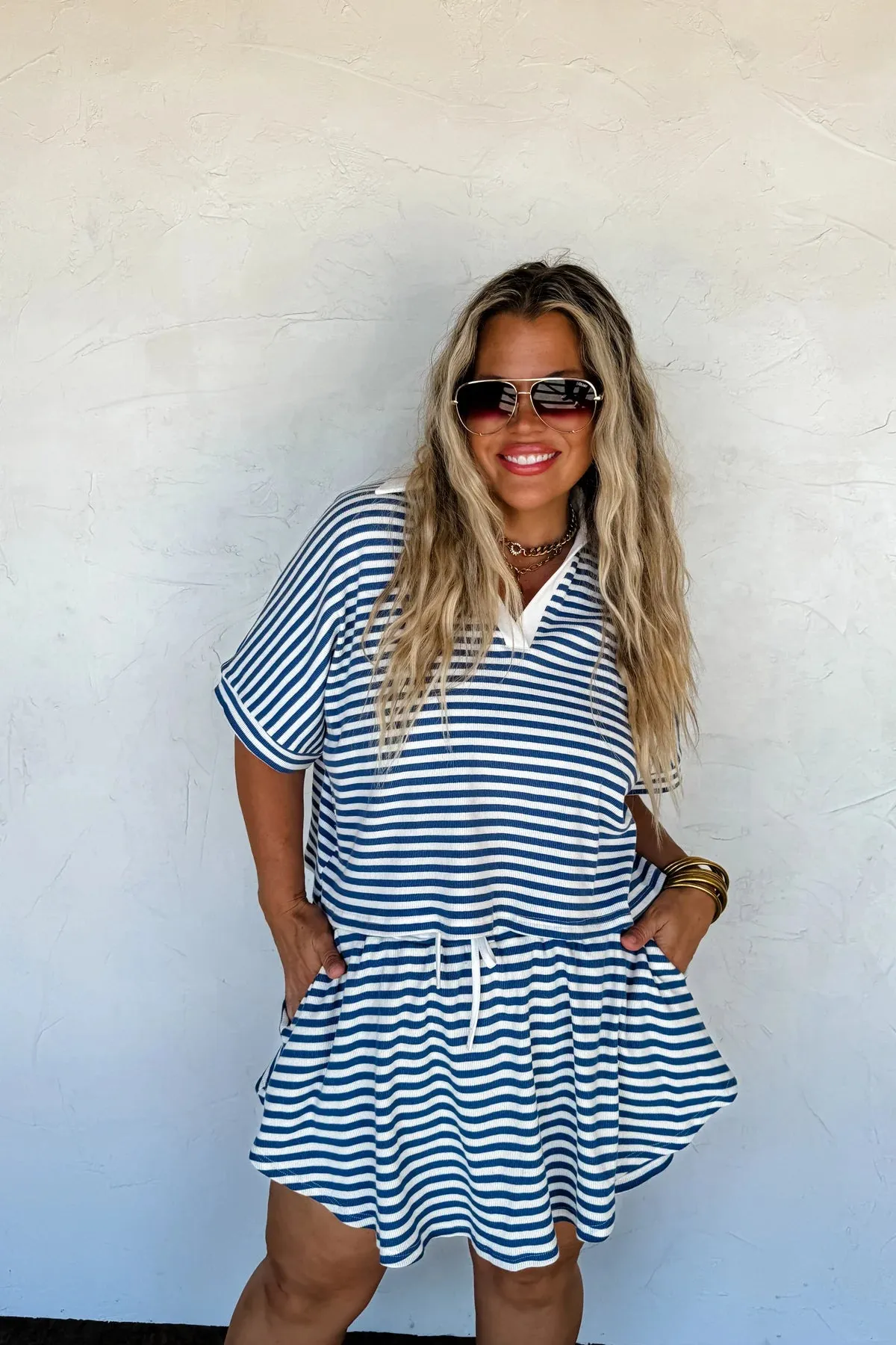 PRE-ORDER: HARBOR STRIPE SKORT SET