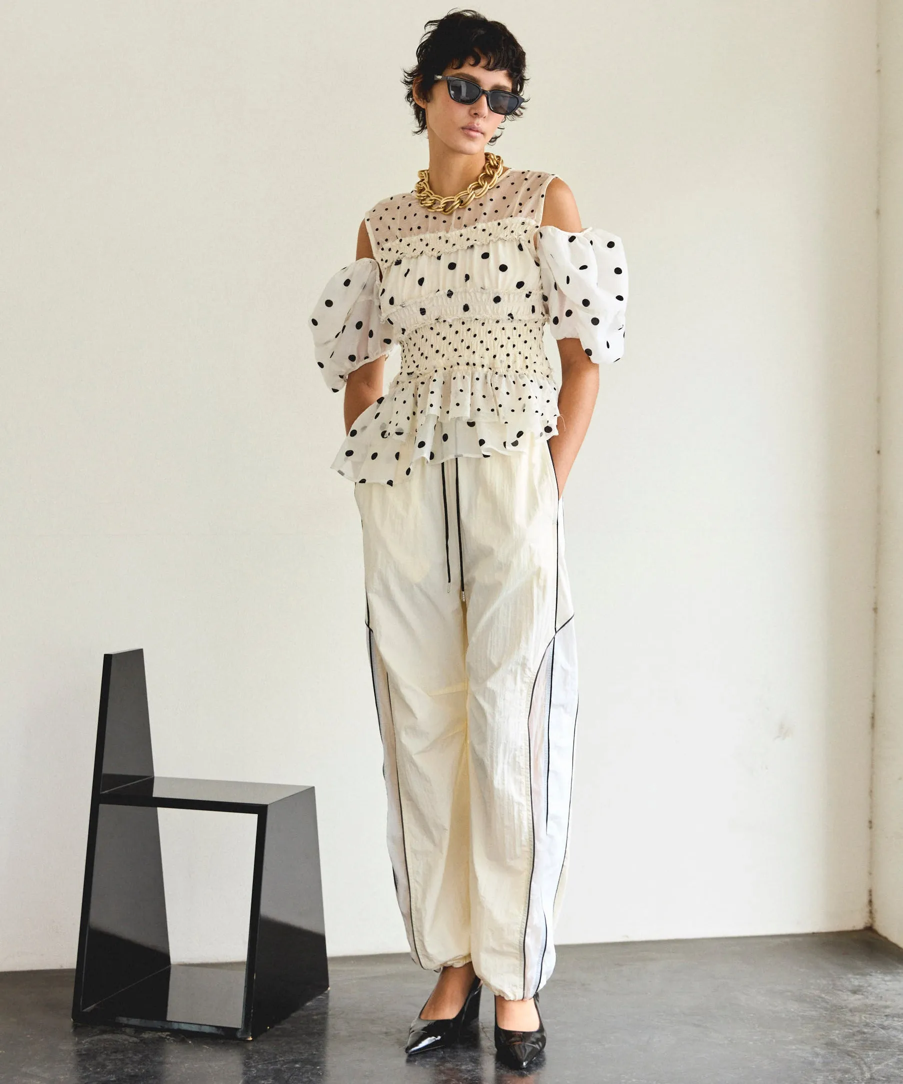 【PRE-ORDER】Color Block Sporty Pants