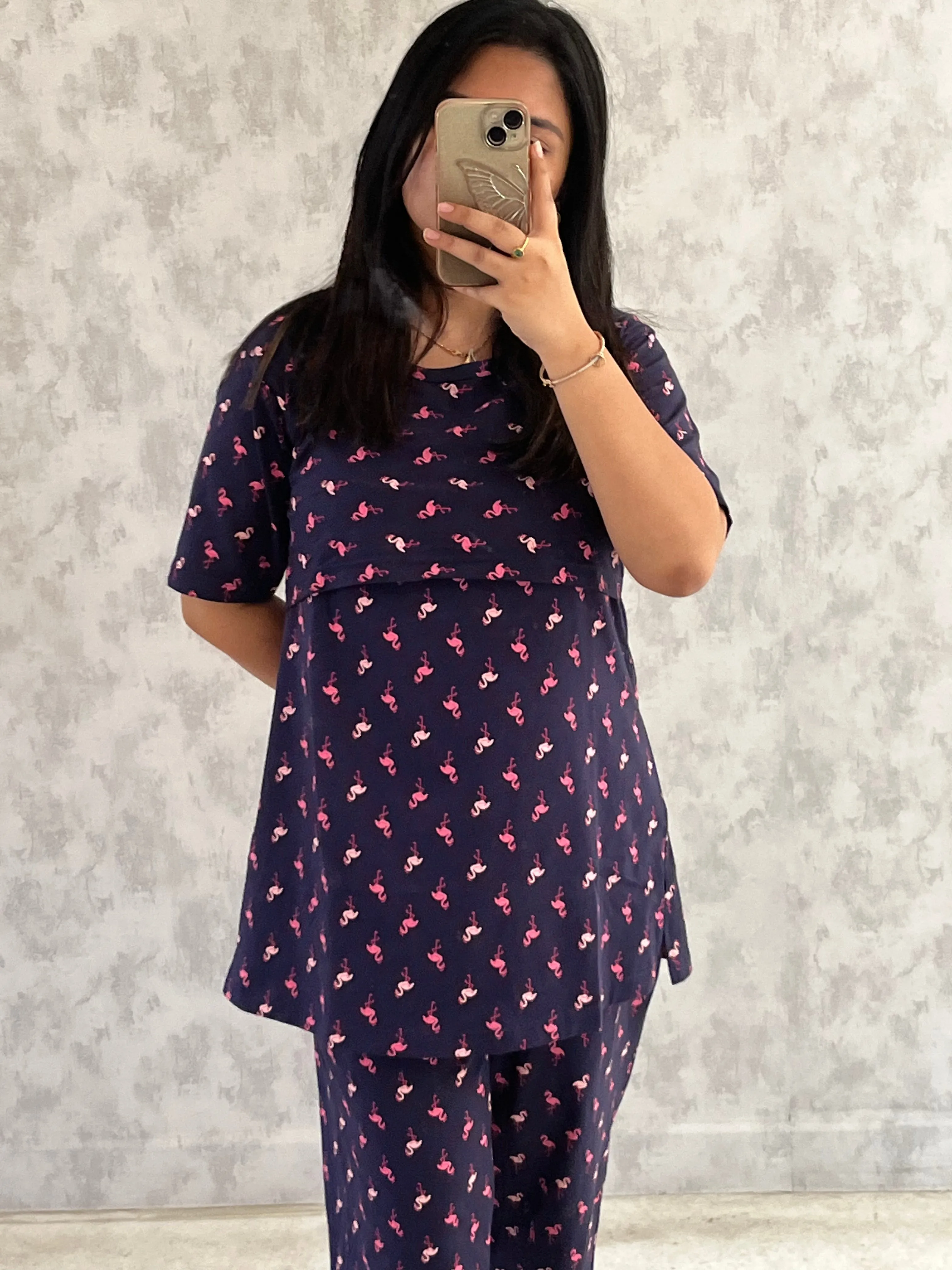 Prema  SoftCotton Maternity Top Pant Set