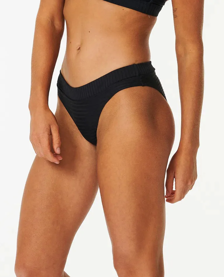 Premium Surf Hi Leg Skimpy Bikini Pant - Black